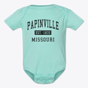 Papinville Missouri Classic Established Baby Onesie