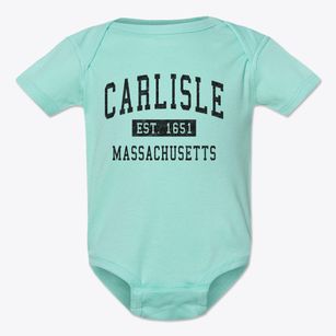 Carlisle Massachusetts Classic Established Baby Onesie