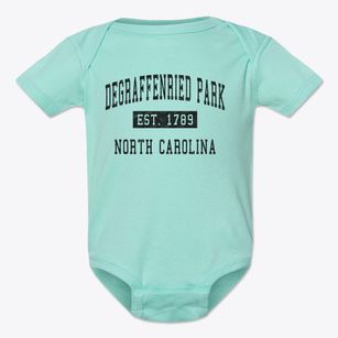 Degraffenried Park North Carolina Classic Established Baby Onesie