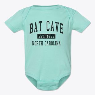 Bat Cave North Carolina Classic Established Baby Onesie