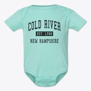 Cold River New Hampshire Classic Established Baby Onesie