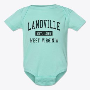 Landville West Virginia Classic Established Baby Onesie