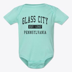 Glass City Pennsylvania Classic Established Baby Onesie