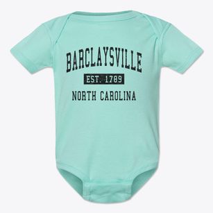 Barclaysville North Carolina Classic Established Baby Onesie