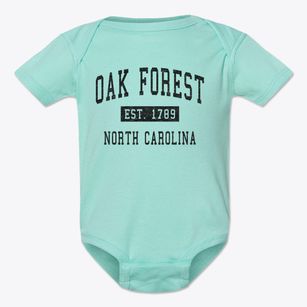 Oak Forest North Carolina Classic Established Baby Onesie