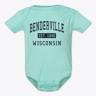 Benderville Wisconsin Classic Established Baby Onesie
