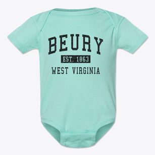 Beury West Virginia Classic Established Baby Onesie