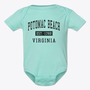 Potomac Beach Virginia Classic Established Baby Onesie