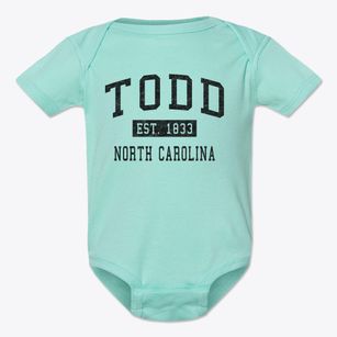 Todd North Carolina Classic Established Baby Onesie
