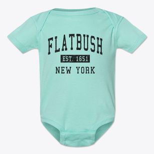 Flatbush New York Classic Established Baby Onesie