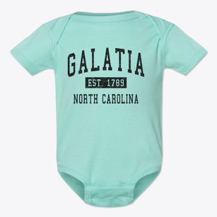 Galatia North Carolina Classic Established Baby Onesie
