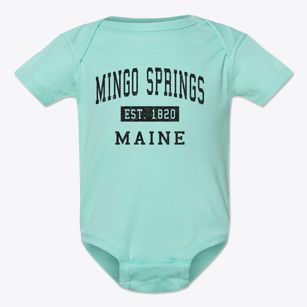 Mingo Springs Maine Classic Established Baby Onesie
