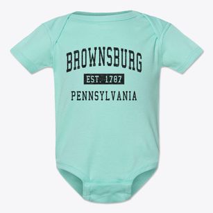 Brownsburg Pennsylvania Classic Established Baby Onesie