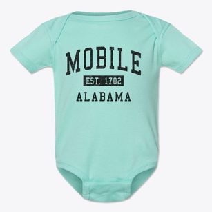 Mobile Alabama Classic Established Baby Onesie
