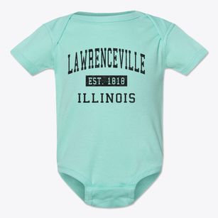 Lawrenceville Illinois Classic Established Baby Onesie