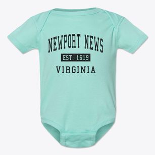 Newport News Virginia Classic Established Baby Onesie