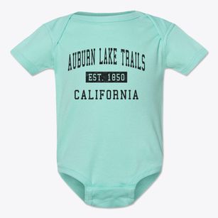 Auburn Lake Trails California Classic Established Baby Onesie