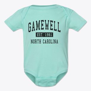 Gamewell North Carolina Classic Established Baby Onesie