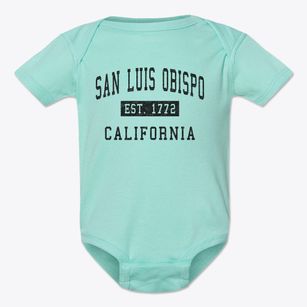 San Luis Obispo California Classic Established Baby Onesie