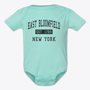 East Bloomfield New York Classic Established Baby Onesie