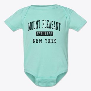 Mount Pleasant New York Classic Established Baby Onesie