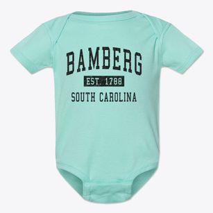 Bamberg South Carolina Classic Established Baby Onesie