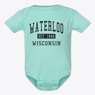 Waterloo Wisconsin Classic Established Baby Onesie
