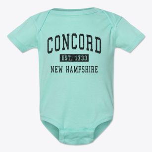 Concord New Hampshire Classic Established Baby Onesie