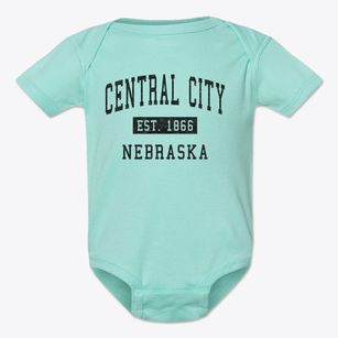 Central City Nebraska Classic Established Baby Onesie