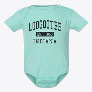 Loogootee Indiana Classic Established Baby Onesie