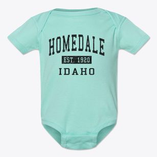 Homedale Idaho Classic Established Baby Onesie