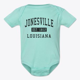 Jonesville Louisiana Classic Established Baby Onesie