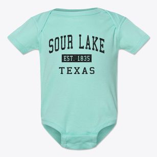 Sour Lake Texas Classic Established Baby Onesie