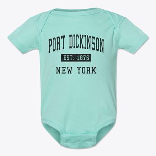 Port Dickinson New York Classic Established Baby Onesie