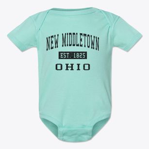 New Middletown Ohio Classic Established Baby Onesie