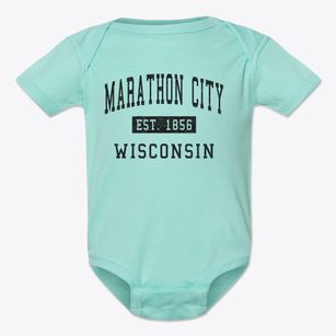 Marathon City Wisconsin Classic Established Baby Onesie