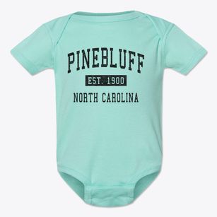 Pinebluff North Carolina Classic Established Baby Onesie