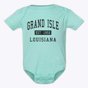 Grand Isle Louisiana Classic Established Baby Onesie