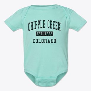 Cripple Creek Colorado Classic Established Baby Onesie