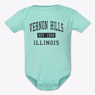 Vernon Hills Illinois Classic Established Baby Onesie