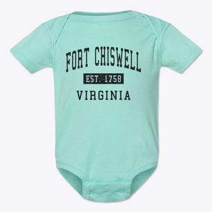 Fort Chiswell Virginia Classic Established Baby Onesie