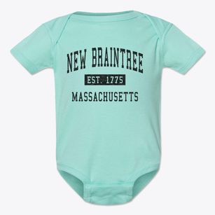 New Braintree Massachusetts Classic Established Baby Onesie
