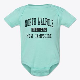 North Walpole New Hampshire Classic Established Baby Onesie