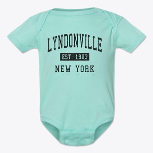 Lyndonville New York Classic Established Baby Onesie
