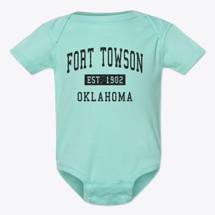Fort Towson Oklahoma Classic Established Baby Onesie