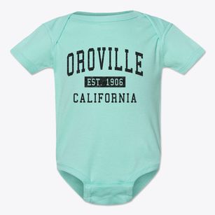 Oroville California Classic Established Baby Onesie