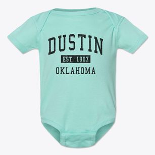 Dustin Oklahoma Classic Established Baby Onesie