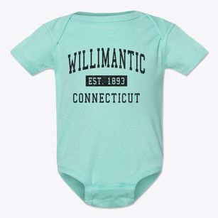 Willimantic Connecticut Classic Established Baby Onesie