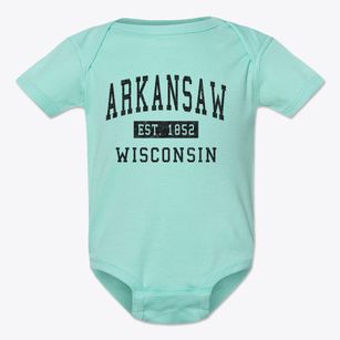 Arkansaw Wisconsin Classic Established Baby Onesie