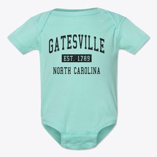 Gatesville North Carolina Classic Established Baby Onesie